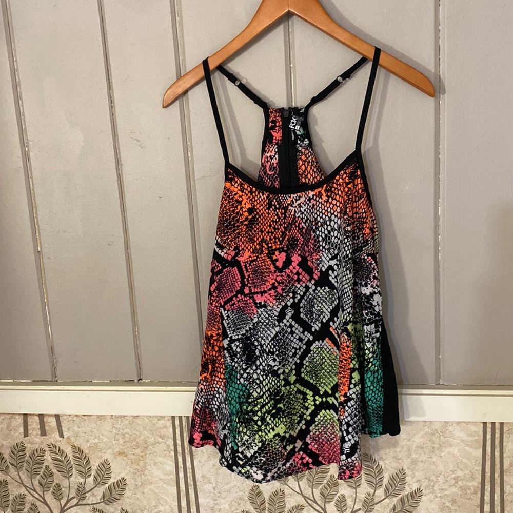 FOX racer back tank with flowy front EUC size S